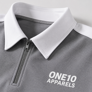 Conjunto de chándal de invierno para hombre, gris, con cremallera de un cuarto, de peso pesado 2 en 1, con logotipo personalizado y estampado Confidence, de manga larga, joggers casuales de corte holgado - Product Image 5