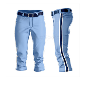 Pantalons de baseball personnalisés pour jeunes, combinaison rouge et noir, vêtements de sport, longueur intégrale, pantalons de baseball pour équipe adulte - Product Image 1