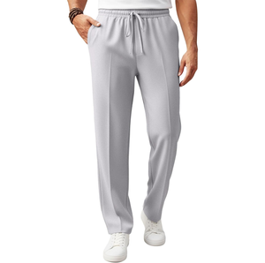 Pantalon en coton pour homme de qualité supérieure Coupe droite Décontracté Léger Doux Respirant Écologique Durable Chino Design personnalisé Séchage rapide - Product Image 1
