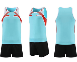 Uniforme de Atletismo para Hombre, Conjunto de Camiseta y Pantalones Cortos con Logotipo Personalizado para Ropa Deportiva de Equipo - Product Image 4