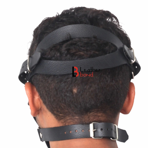 Máscara Facial Transpirable de Cuero Vacuno Genuino con Diseño de Tachuelas para Escenas BDSM - Product Image 5