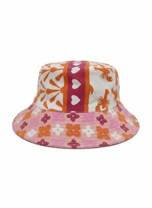 Sombrero de Pescador Unisex de Lino y Algodón con Bordado a Mano y Bloques de Color, Estampado Personalizado, Silueta Clásica, ¡Venta Caliente! - Product Image 2
