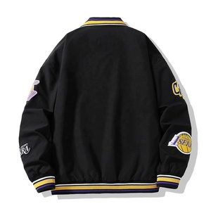 เสื้อแจ็กเก็ตทีมเบสบอลใส่ได้ทั้งชายและหญิงสุดเท่เสื้อแจ็กเก็ตบอมเบอร์เนื้อผ้าวูลออกแบบได้ตามต้องการลายปักตรามีฮู้ดใส่ได้ทั้ง2024 - Product Image 5