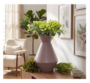 Jarrones de Flores y Centros de Mesa de Bronce de Primera Calidad con Recubrimiento en Polvo, Diseño Antiguo de Mármol, Decoración Interior y Exterior para el Hogar - Product Image 1