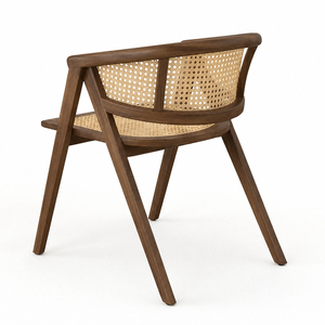 Ensemble de salle à manger 5 pièces en teck Amani moderne, durable et de qualité supérieure, avec chaises en teck à dossier à lattes – Vente en gros - Product Image 3