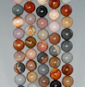 Perles lisses et polies en jaspe naturel de la rivière Succor, 100 % faites à la main, certifiées IGI, pour la fabrication de bijoux, colliers et bracelets - Product Image 5