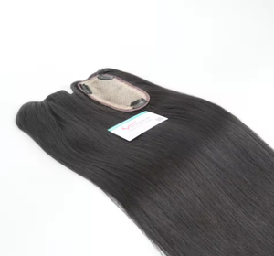 แฮร์พีซต่อผมแบบท็อปเปอร์ตรงจากกระดูก100% เวียดนามผมมนุษย์ไม่หลุดร่วงจากการขายส่ง - Product Image 6