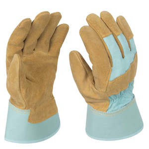 Guantes de Construcción de Cuero Genuino de Alta Visibilidad para Trabajo Automotriz, Mecánica y de Seguridad, con Diseño de Logotipo Personalizado - Product Image 3