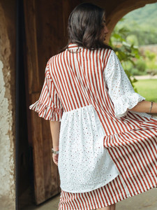 Vestido de Verano/Primavera 100% Algodón, Estilo Maxi, Ideal para Fiestas y Cumpleaños, Diseño Elegante, Venta al Por Mayor - Product Image 3