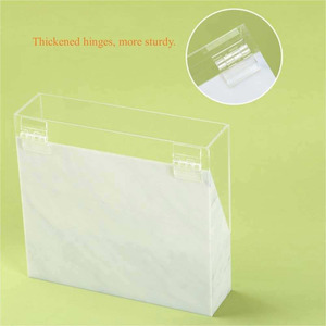 Organizador de encimera que ahorra espacio con acabado transparente y diseño de ranuras prácticas para exhibir herramientas y pinzas de forma ordenada. - Product Image 5