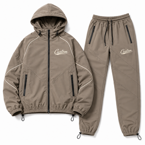 Men's Outdoor Fitness Windbreaker <b>Set</b> for Running and Training - Product Image 3