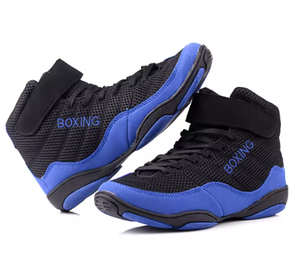 Chaussures de lutte pour hommes, style boxer, montantes, à lacets, avec empeigne en mesh et semelle extérieure en caoutchouc, pour l'entraînement au combat et la pratique en salle de sport et au ring - Product Image 6