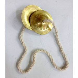 High Quality Brass Manjeera Set Suitable For Bhajan Kirtan Temple Worship And Professional <b>Music</b> Performances - Product Image 2