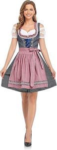 Robe traditionnelle bavaroise Dirndl, tenue allemande Trachten pour l'Oktoberfest, costume folklorique alpin pour femmes - Product Image 3