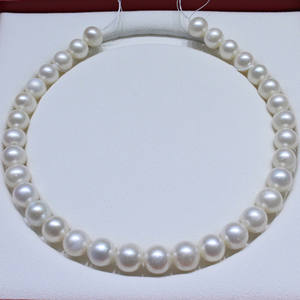 ขายส่งโดยตรงจากผู้ผลิต สร้อยคอมุกอะโกย่าน้ำจืดสีเทา ขนาด 6-6.5 มม. ของแท้ สีลินิน รุ่นพื้นฐาน ขนาด 6-6.5 มม. - Product Image 1