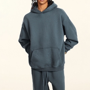 Ensemble de survêtement pour homme grande taille respirant de haute qualité, imprimé uni, tissu personnalisé, 2 pièces, tenue de sport décontractée pour l'entraînement et le jogging - Product Image 1