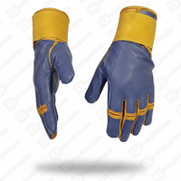 Gants de frappe professionnels bleu marine à manchette longue pour baseball/softball, fermeture auto-agrippante, taille XL adulte, les plus vendus