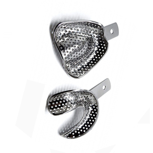 Bandeja de Impresión Dental Manual de Alta Calidad, Bandeja de Molde de Metal de Acero Precisa para Procedimientos Dentales, Bandeja Dental Perforada - Product Image 5