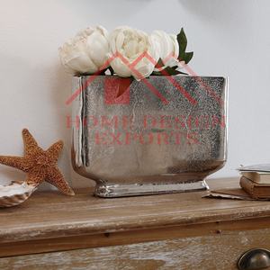 Vaisselle En Aluminium Fleur Vase Décor À La Maison En Aluminium Coulé Nickel Placage Planteur pour Vaisselle Utiliser Vase Décoratif - Product Image 3