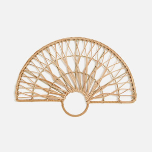Abanico de madera para decoración, excelentes precios, abanicos de ratán ecológicos, estilo bohemio, decoración para colgar en la pared - Product Image 1