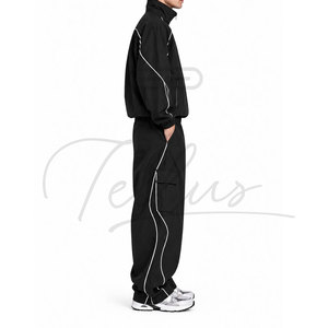 Conjunto Deportivo de 2 Piezas para Hombre, Talla Grande, para Invierno, Corte Regular, Tejido Grueso, para Gimnasio y Uso Diario, Conjunto para Correr - Product Image 3