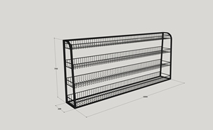 Comptoir de caisse moderne One Tech de 1,8 m, structure métallique thermolaquée, plateau en acier inoxydable, comptoir de caisse pour magasin de détail - Product Image 5