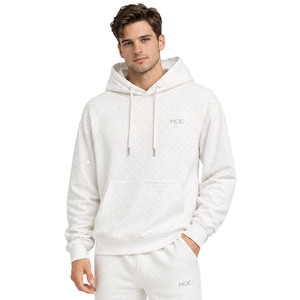 <b>Men's</b> Wholesale Rhinestone <b>Studs</b> Hoodies and Jogger Sets Drop shoulder 100% Cotton Custom Logo Sparkly Athleisure Streetwear - Product Image 5