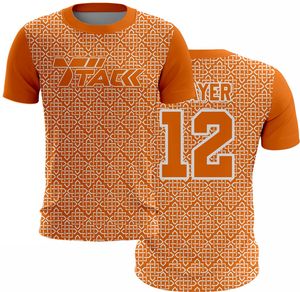 เสื้อเจอร์ซีย์คุณภาพสูงสั่งทำพิเศษ ผ้าโพลีเอสเตอร์/คอตตอนผสม ทอแบบถัก พิมพ์ลายแบบซับลิเมชั่น คอกลม ทรงปกติ ใส่ได้ทั้งชายและหญิง พร้อมปักชื่อทีม - Product Image 4