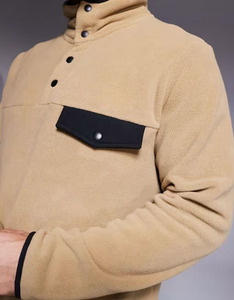 Couple Casual Solid Dyed Embroidery Patchwork Soft Outdoor Versatile Regular Waterproof Breathable <b>Canvas</b> Zippered Spring Jacket - Product Image 4