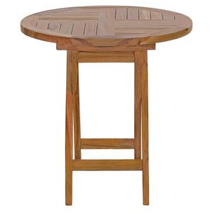 <b>Folding</b> Solid Wood <b>Round</b> Dining <b>Table</b> Set Mall Use Durable Eco-Friendly Modern Minimalist Design 2 Seating Dining Room Furniture - Product Image 3
