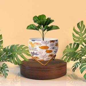 Maceta de Metal Multicolor con Soporte de Hierro, Decorativa para Plantas de Interior, para Decoración Moderna del Hogar, Sala de Estar y Dormitorio - Product Image 3