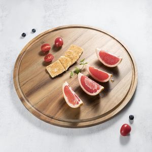 Planche à découper classique en bois Lavie Creations, plateau de service en bois de manguier, pour légumes et fruits, rectangulaire, passe au lave-vaisselle - Product Image 5
