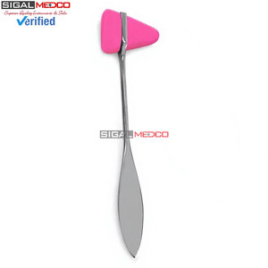 Marteau de réflexes neurologique médical chirurgical Taylor rose de 7,5 pouces en acier inoxydable de qualité allemande - Product Image 5