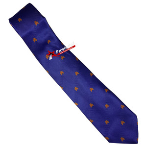 Corbata Azul Marino de Diseño Clásico para Hombre, con Logotipo Personalizado, de Poliéster y Seda, para Masonería - Product Image 1