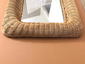 Premium <b>Square</b> Rattan <b>Mirror</b> Handcrafted Natural Fiber Frame Ideal For Living Room Bedroom Stylish Home Accent From India - Product Image 2