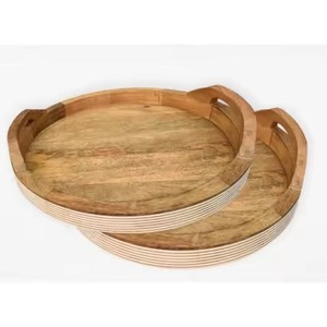 Bandeja de Servir Decorativa de Madera, Elegante Plato Multiusos para Eventos y Ocasiones Especiales - Product Image 5