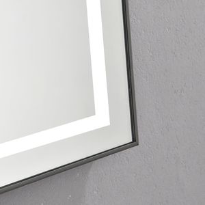 Specchio LED da Bagno 48 X 32 Pollici con Illuminazione Frontale e Posteriore, Montaggio a Parete, Cornice in Alluminio, Antiappannamento, Memoria, 3 Anni di Garanzia - Product Image 4