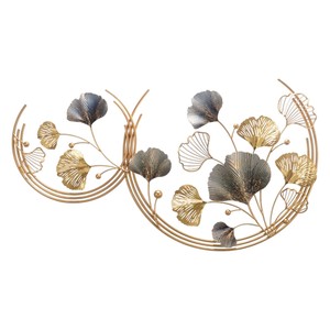 Modern Metal <b>Leaf</b> <b>Wall</b> <b>Decor</b> Luxury Gold Iron <b>Wall</b> Hanging Art Sculptures for Living Room Hotel Office Home Decoration - Product Image 1