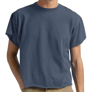 เสื้อยืดทรงบ็อกซี่ฟิตสำหรับผู้ชาย ผ้าฝ้าย 100% ระบายอากาศได้ดี ผ้าถักป้องกันการเป็นขุย สไตล์ลำลอง สตรีทแวร์ ไหล่ตก - Product Image 2