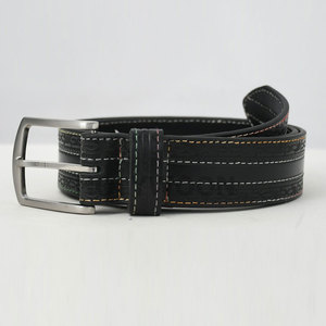 Cinturón de Cuero Genuino de Primera Calidad para Hombre con Hebilla de Pin, Cinturones de Cuero Casuales y de Negocios a la Moda - Product Image 2