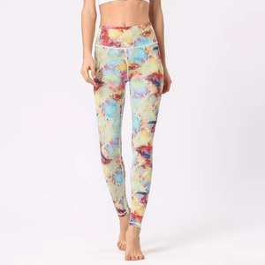 Mid Waist Camouflage Print <b>Thermal</b> <b>Leggings</b> <b>Women</b> Full Length Stretch Yoga Pants Sporty Style Winter Knitted Fabric - Product Image 2