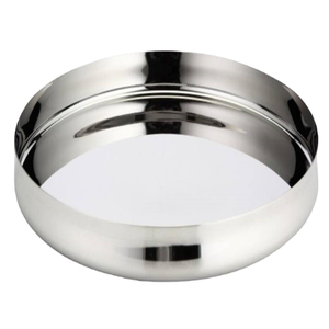 Assiette ronde en acier inoxydable, assiette à dîner, plateau indien Thali, plateau à repas, acier inoxydable Khomcha - Product Image 3