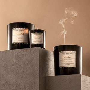Bougie parfumée AIKUN pour cadeau de bienvenue des invités, bougie de luxe en cire de soja en pot pour location de vacances et branding hôtelier de boutique - Product Image 2