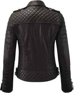 Ladies Leather <b>Biker</b> <b>Jacket</b> Real Leather Stylish Slim Fit Wholesale Fashion Wear Custom Design Breathable Women Leather <b>Jacket</b> - Product Image 2