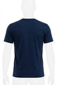 Camiseta de Manga Corta para Hombre, Azul Marino, Corte Regular, Cuello Redondo, Logotipo Frontal, Transpirable, con Brújula de Montaña, para Explorar, Aventura, Senderismo al Aire Libre - Product Image 2