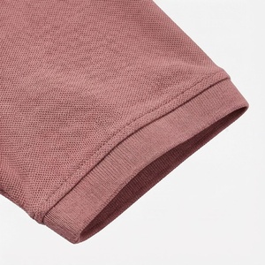 Polo à manches courtes rose pour homme, tricoté, imprimé, coupe classique, boutons - Product Image 6