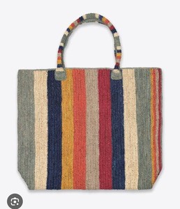Nuevo Bolso de Hombro Arcoíris de Gran Capacidad, Bolso Tote Hecho a Mano de Ganchillo, Bolso de Playa Bohemio a Rayas para Mujer - Product Image 5