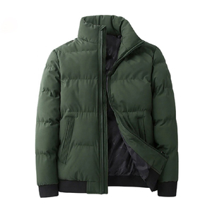 Veste parka d'hiver pour homme OEM, imperméable et coupe-vent, avec capuche en duvet réglable, poignets à velcro et vestes bomber chaudes pour homme - Product Image 4