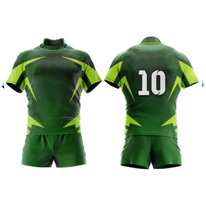 Ensemble de maillot de football rayé vert et blanc pour homme, manches courtes, séchage rapide, coupe athlétique, impression sublimée, toutes saisons, vêtements de sport pour adultes - Product Image 3