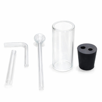 Bouteille de lavage de gaz en verre borosilicate 3.3 Drechsel G027-00-00-Z, bulleur de gaz de laboratoire avec bouchon à 2 trous